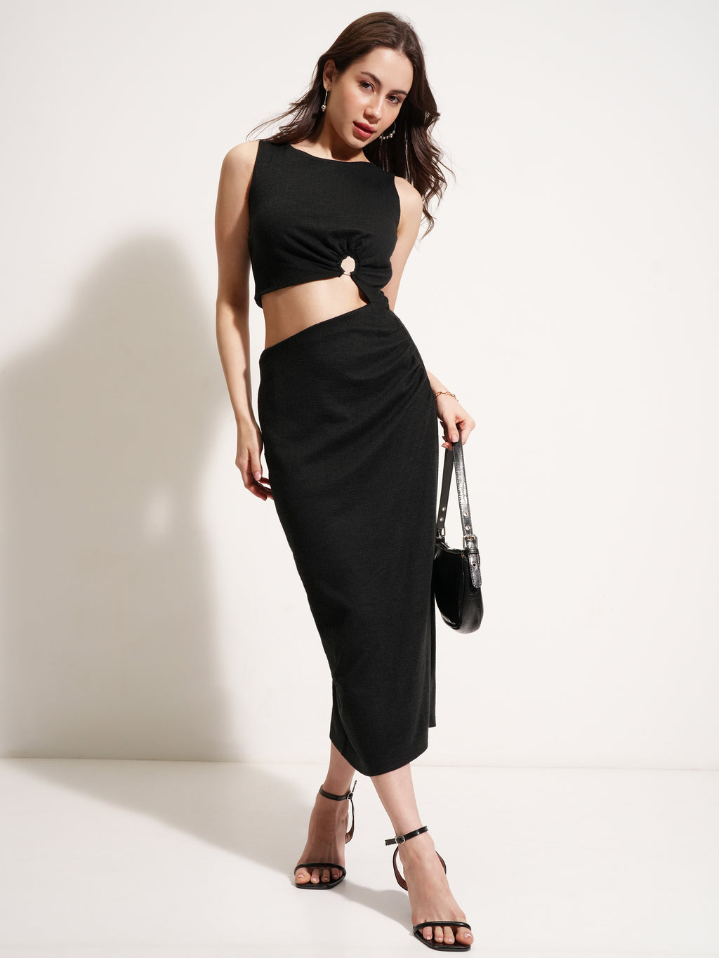 Tokyo Talkies Women Black Solid A-Line Dress - Black - Image 2