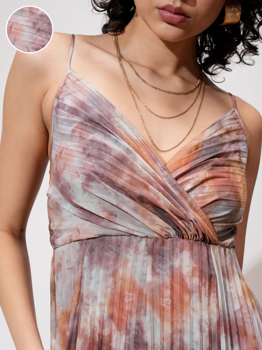 Tokyo Talkies Women Grey Printed Maxi Dress - Grey - Image 5