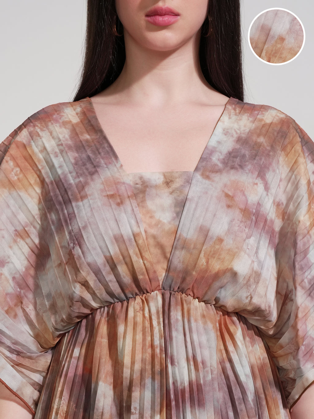 Tokyo Talkies Women Grey Printed Fit And Flare Dress - Grey - Image 5
