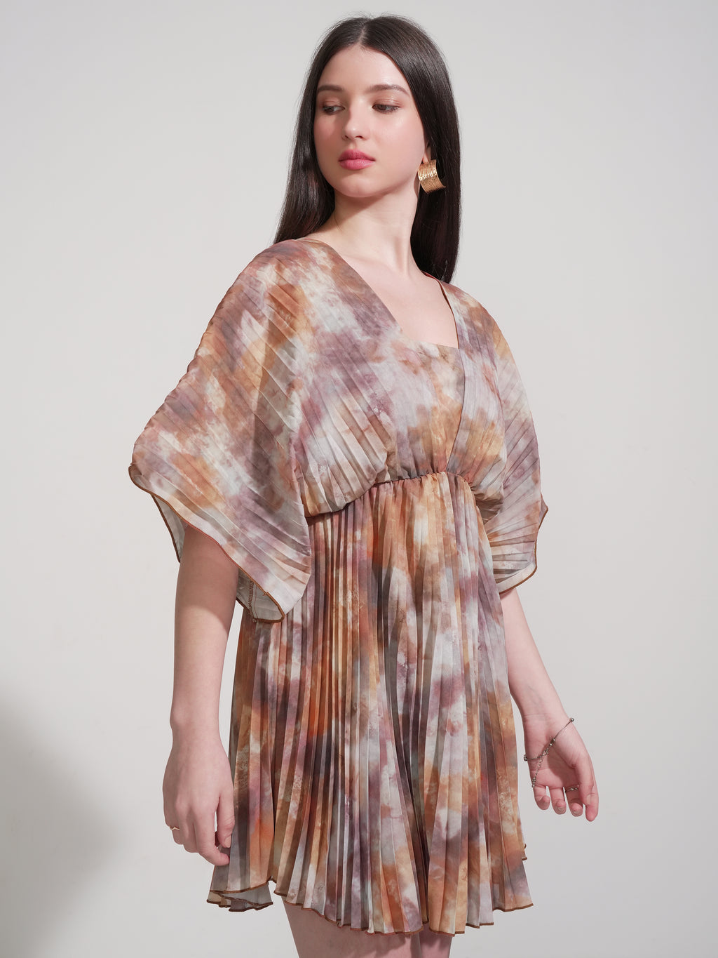 Tokyo Talkies Women Grey Printed Fit And Flare Dress - Grey - Image 6