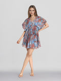 ESPYR By Tokyo Talkies Women Beige Printed Fit and Flare Dress - Beige - Image 1