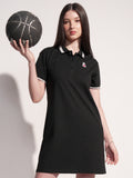 Tokyo Talkies Women Black Solid T-shirt Dress - Black - Image 1