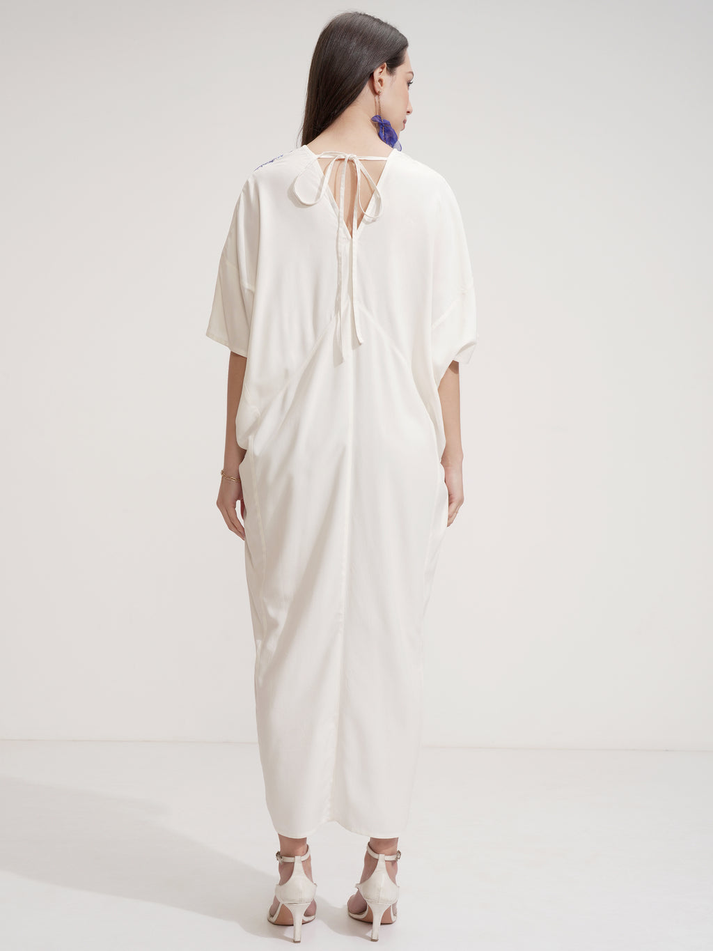 Tokyo Talkies Women Off White Printed Fit And Flare Dress - Off White - Image 3
