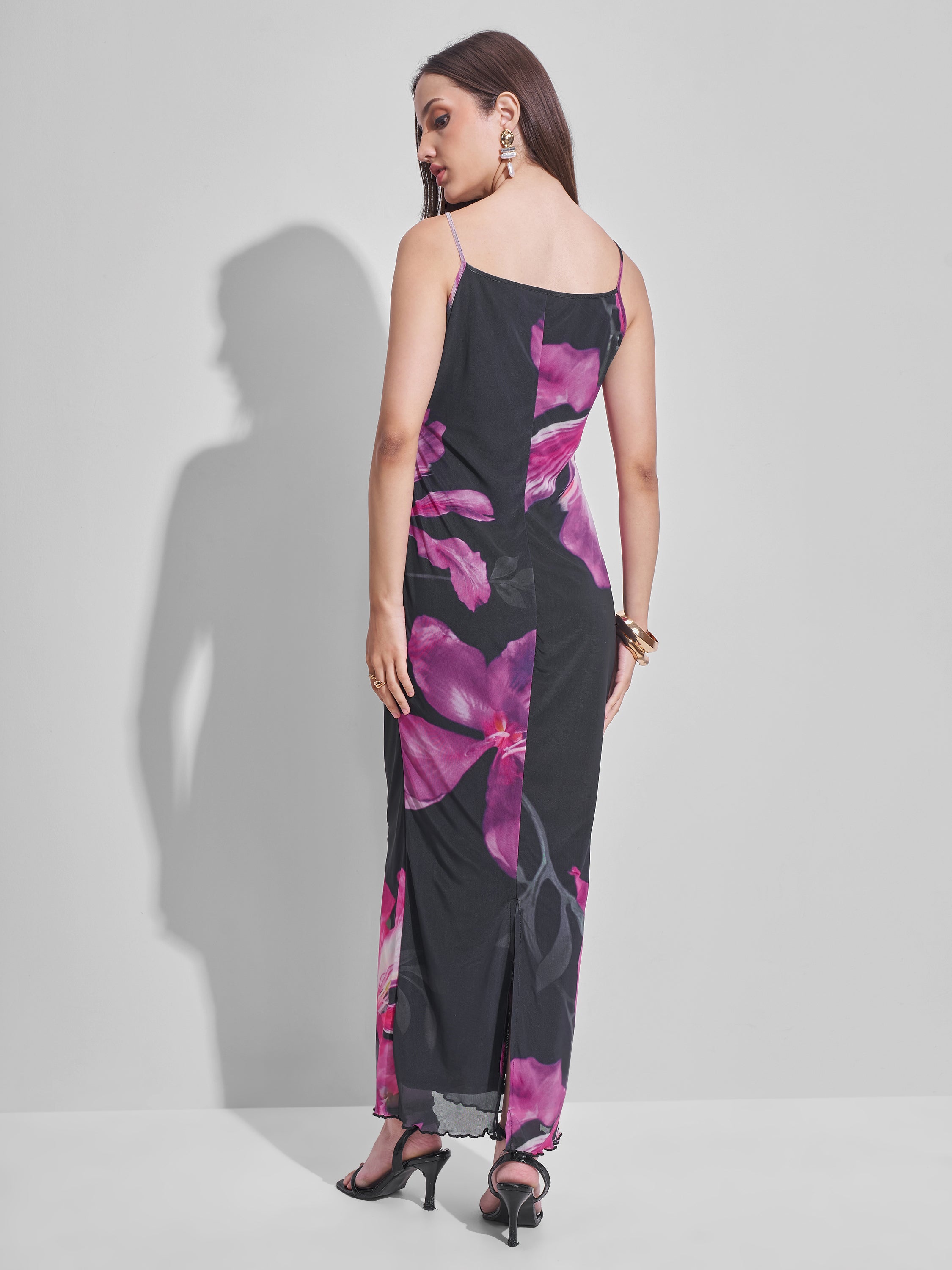 Tokyo Talkies Women Black Printed Sheath Dress - Black - Image 3