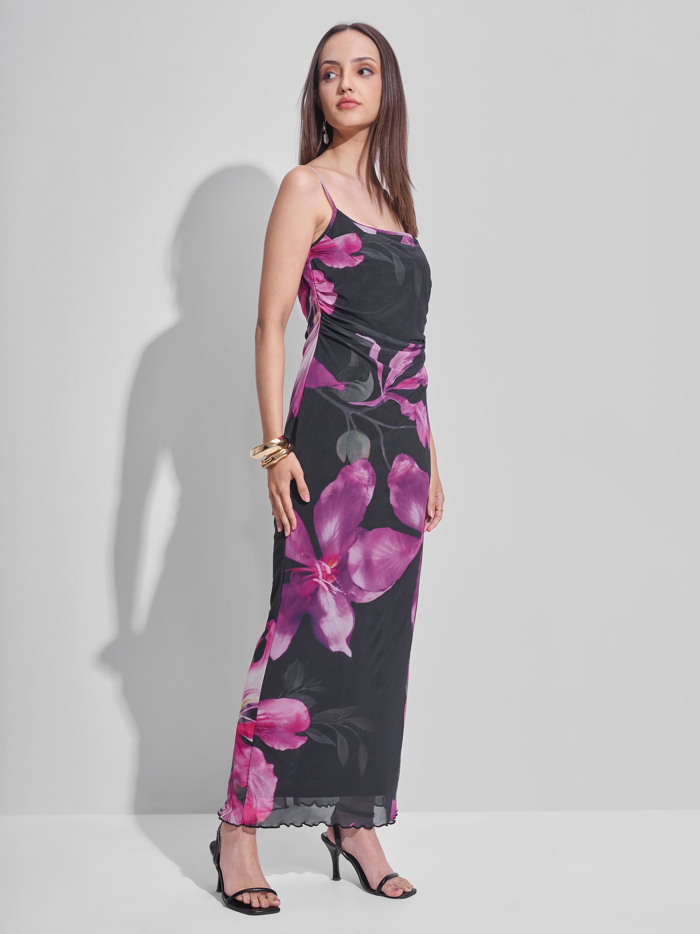 Tokyo Talkies Women Black Printed Sheath Dress - Black - Image 6