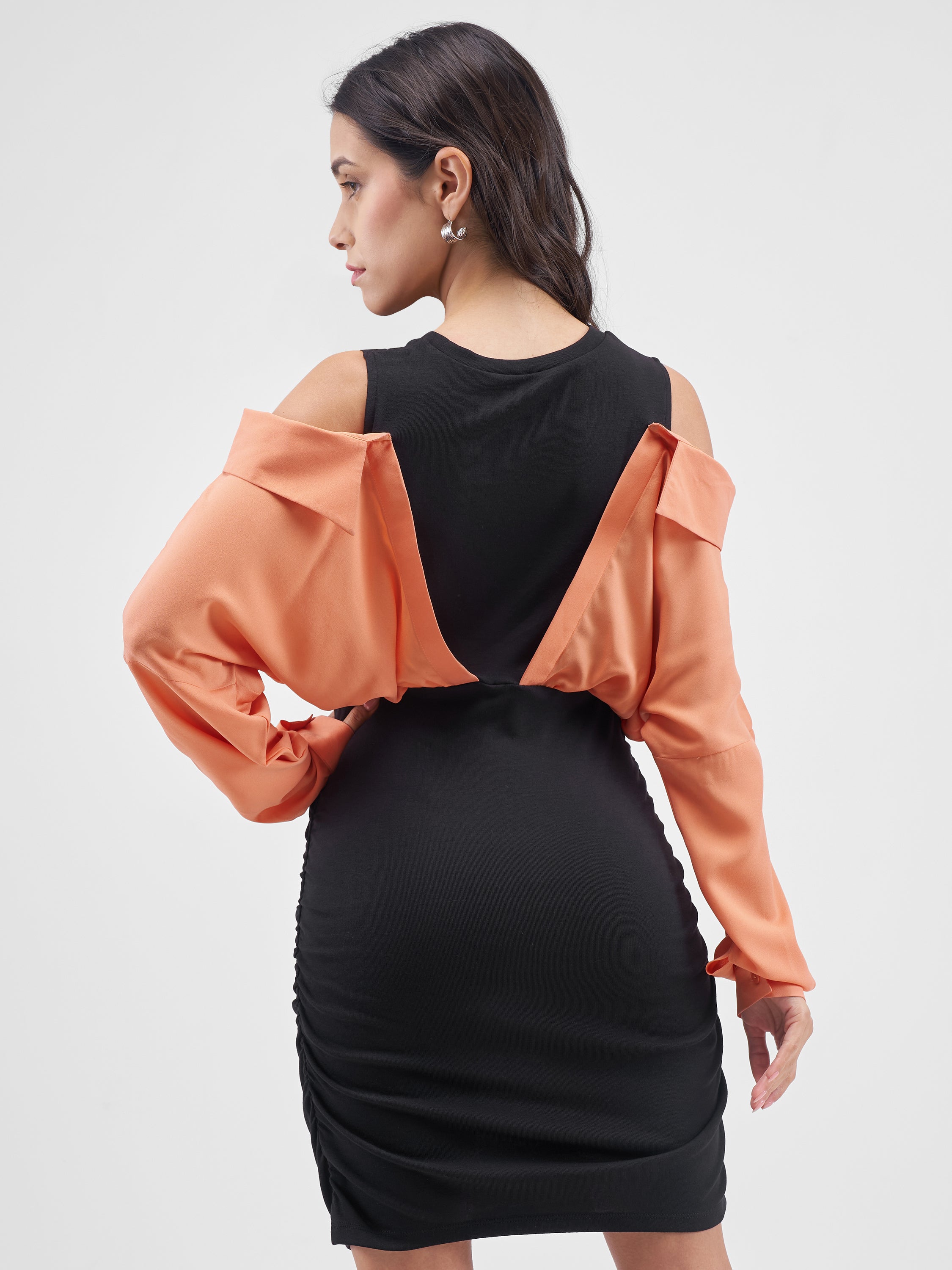 Tokyo Talkies Women Black Solid Sheath Dress - Black - Image 3