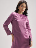 Tokyo Talkies Women Purple Solid Sheath Dress - Purple - Image 1