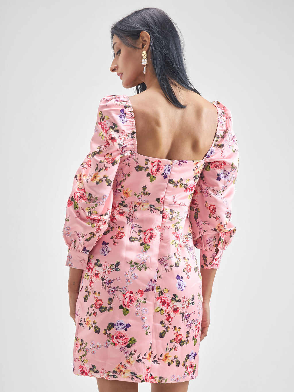 Tokyo Talkies Women Pink Printed Bodycon Dress - Pink - Image 3