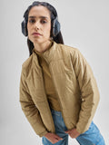 Tokyo Talkies Women Beige Puffer Jacket - Beige - Image 1