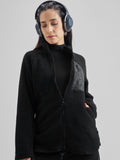 Tokyo Talkies Women Black Open Front Jacket - Black - Image 1