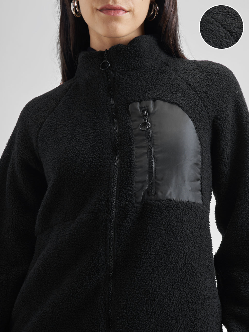 Tokyo Talkies Women Black Open Front Jacket - Black - Image 5