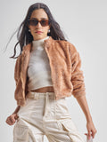 Tokyo Talkies Women Brown Open Front Jacket - Brown - Image 1