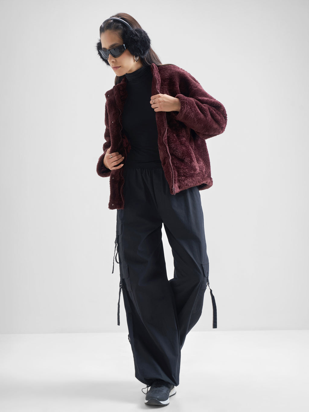 Tokyo Talkies Women Brown Open Front Jacket - Brown - Image 2