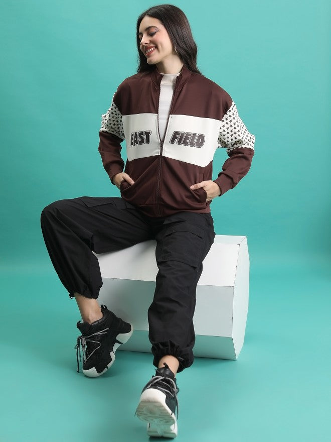 Tokyo Talkies Women Brown Open Front Jacket - Brown - Image 2