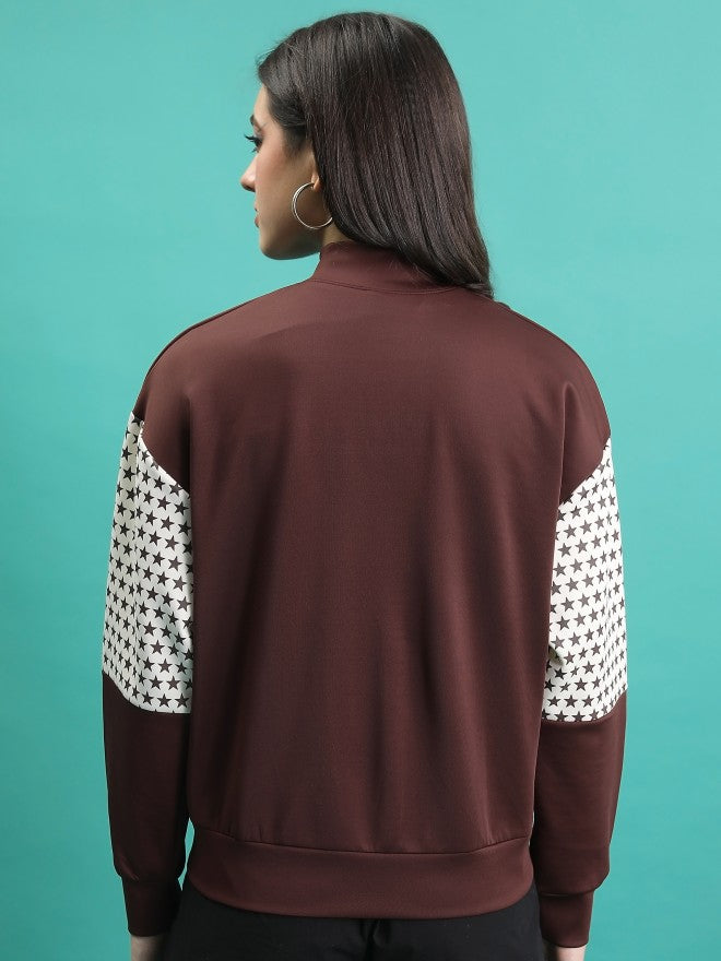 Tokyo Talkies Women Brown Open Front Jacket - Brown - Image 3