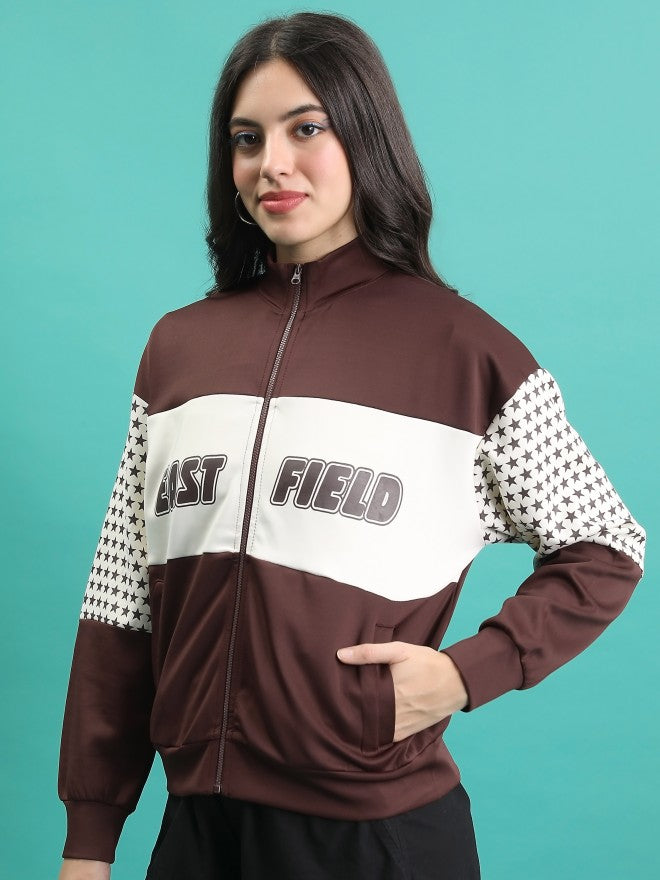Tokyo Talkies Women Brown Open Front Jacket - Brown - Image 4