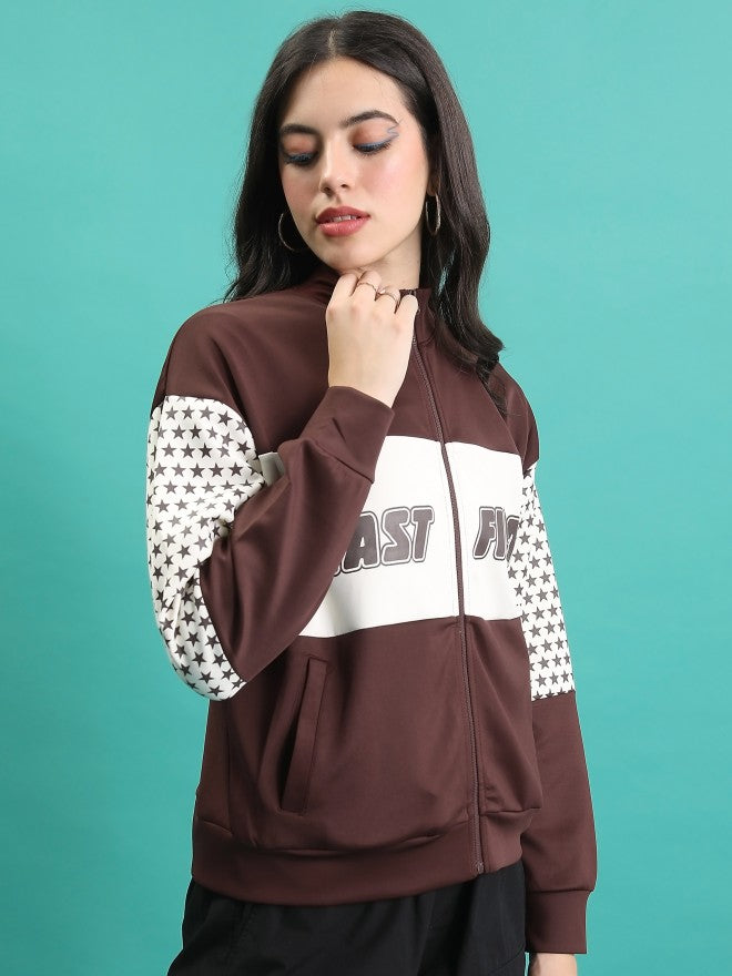 Tokyo Talkies Women Brown Open Front Jacket - Brown - Image 6