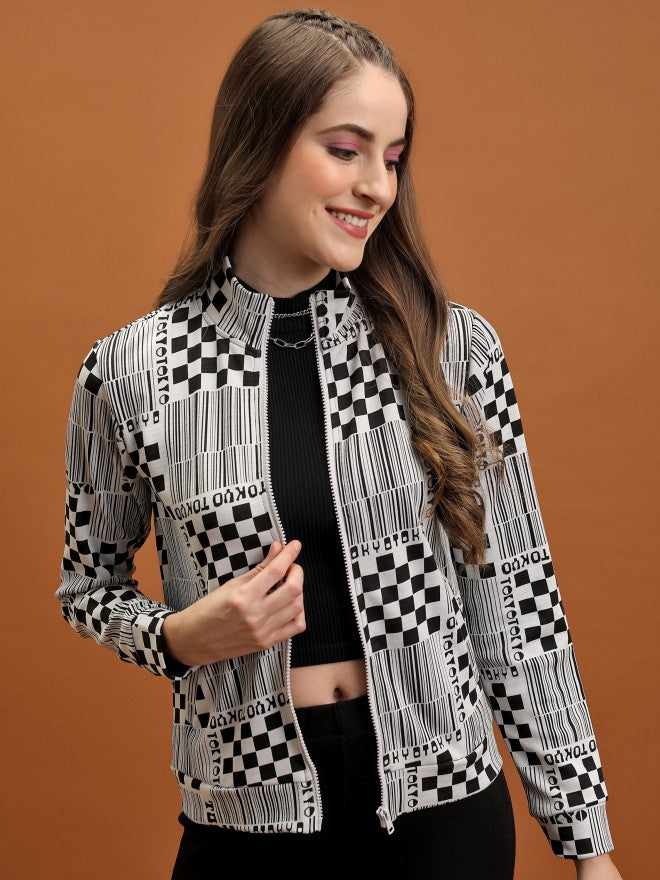 Tokyo Talkies Women White Open Front Jacket - White - Image 1