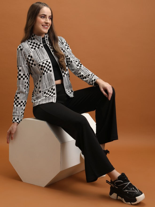 Tokyo Talkies Women White Open Front Jacket - White - Image 2