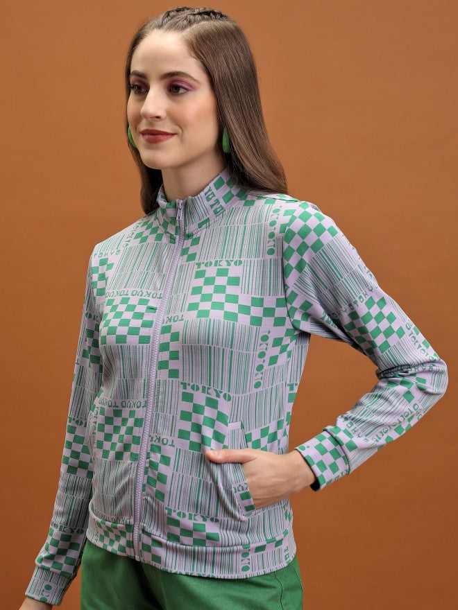 Tokyo Talkies Women Lavender Open Front Jacket - Lavender - Image 4
