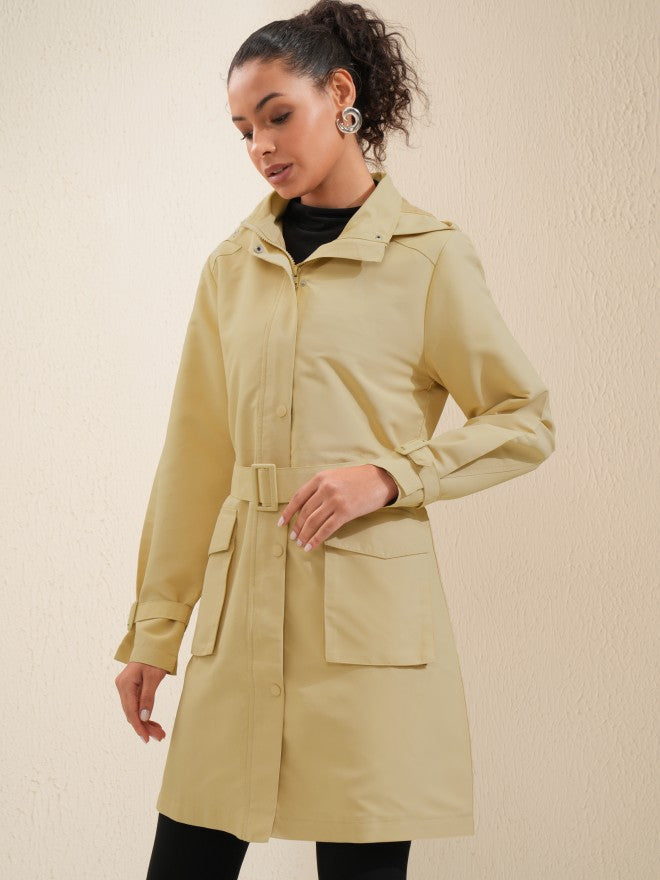 Tokyo Talkies Women Brown Parka Jacket - Brown - Image 4