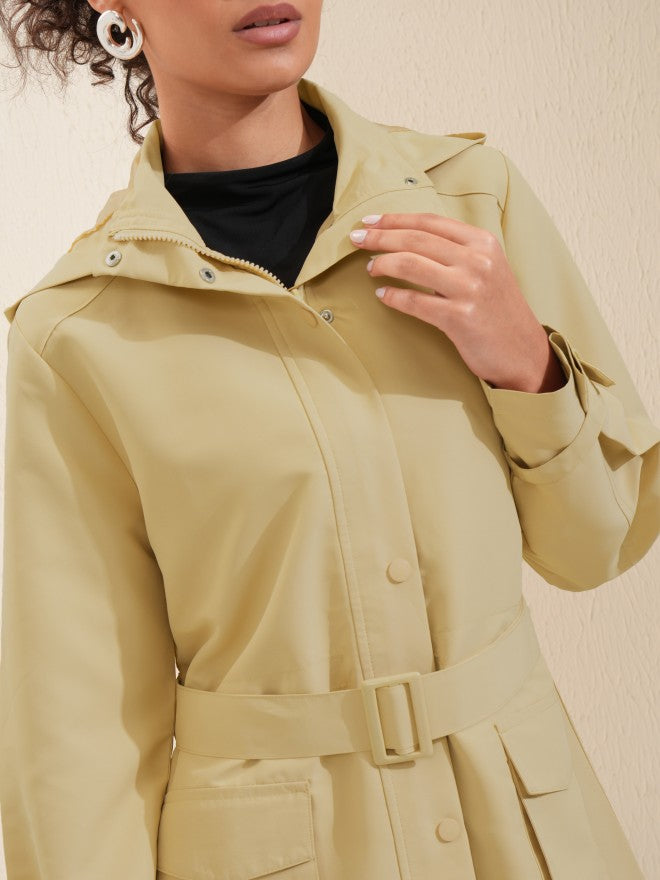 Tokyo Talkies Women Brown Parka Jacket - Brown - Image 5