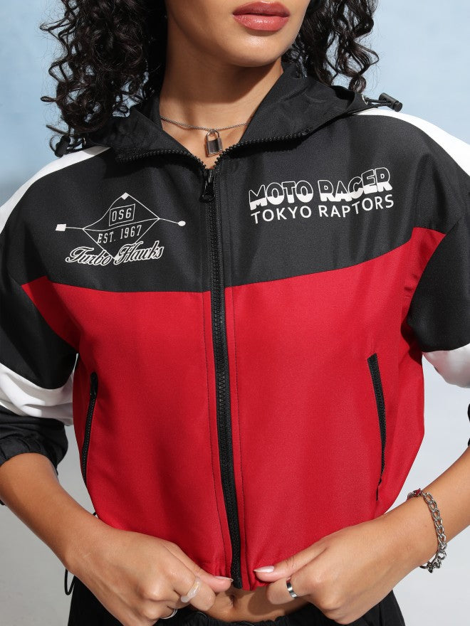Tokyo Talkies Women Black Bomber Jacket - Black - Image 5