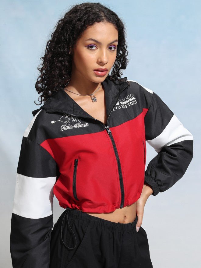 Tokyo Talkies Women Black Bomber Jacket - Black - Image 6
