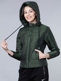 Tokyo Talkies Women Teal Puffer Jacket - Teal - Image 1