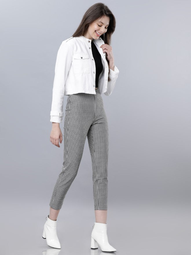 Tokyo Talkies Women White Denim Jacket - White - Image 4