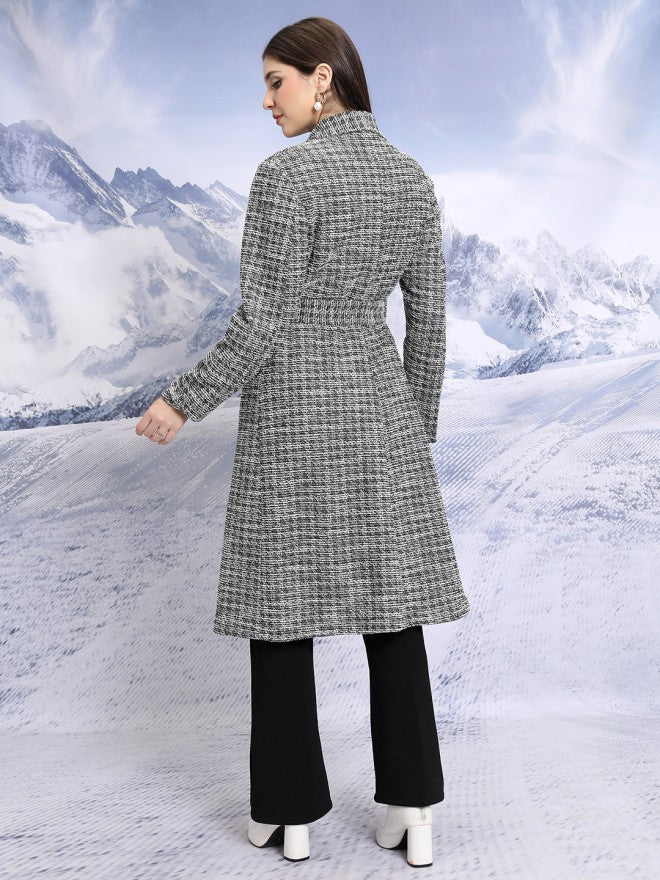 Tokyo Talkies Women Black Open Front Jacket - Black - Image 3