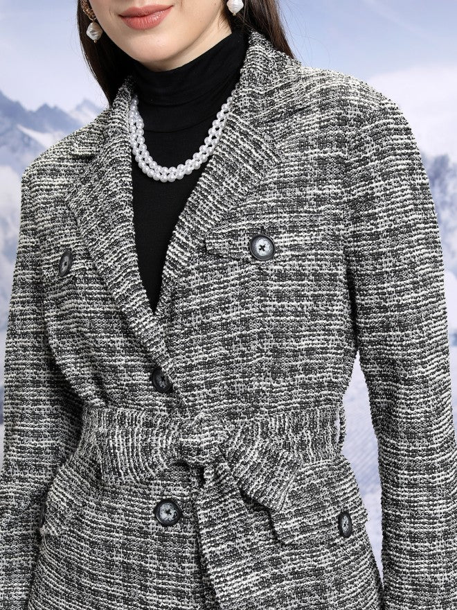 Tokyo Talkies Women Black Open Front Jacket - Black - Image 5