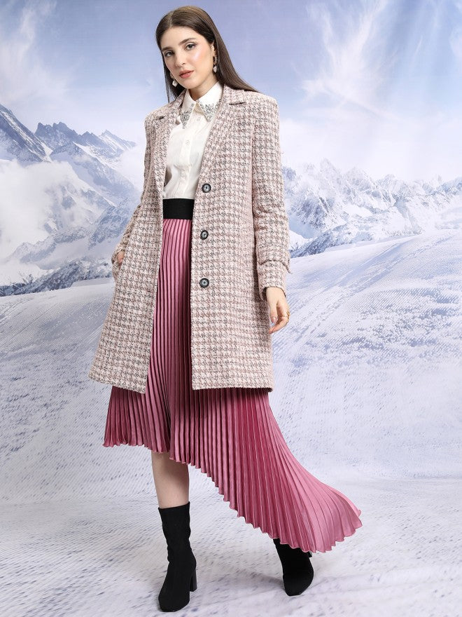 Tokyo Talkies Women Pink Open Front Jacket - Pink - Image 2