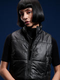 Tokyo Talkies Women Black Puffer Jacket - Black - Image 1