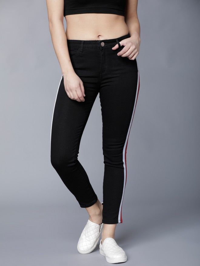 Women Black Super Skinny Fit Stretchable Jeans - Black - Image 1