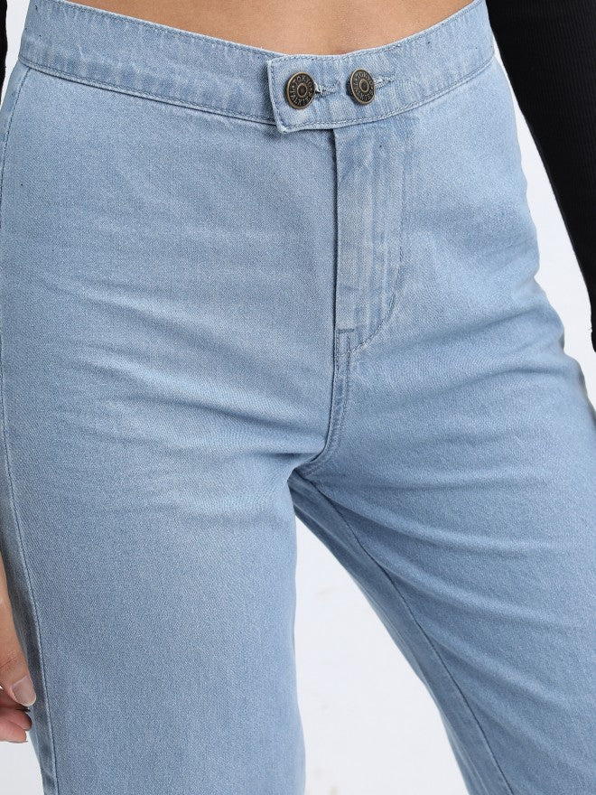 Tokyo Talkies Women Blue Straight Fit Jeans - Blue - Image 5