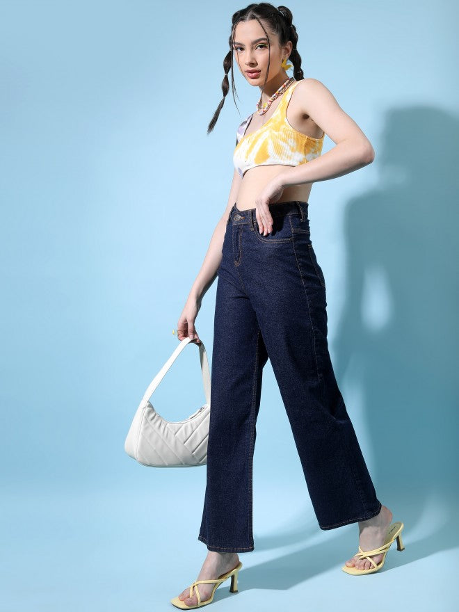 Tokyo Talkies Women Indigo Flared Jeans - Blue - Image 2