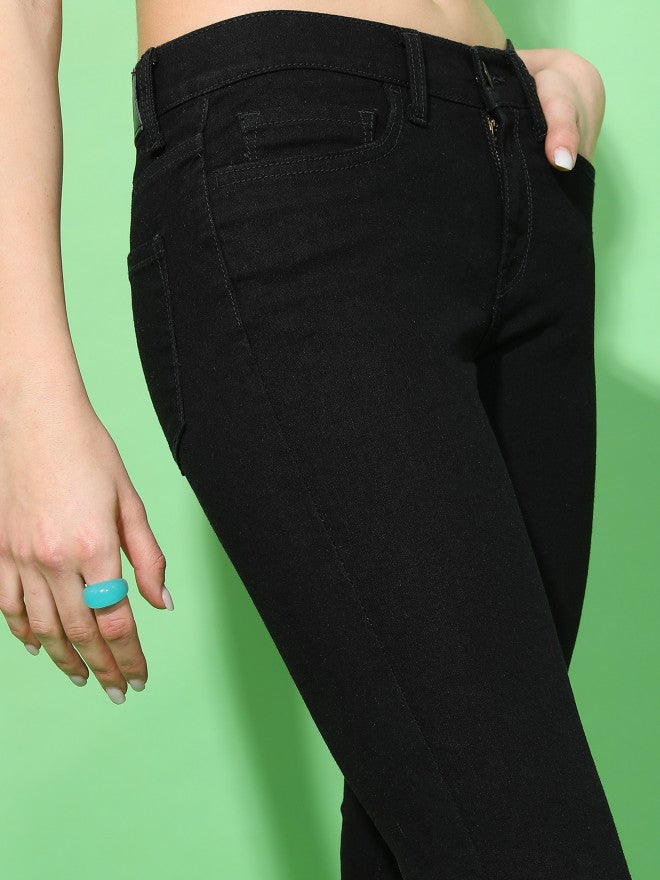 Tokyo Talkies Women Black Skinny Fit Stretchable Jeans - Black - Image 5