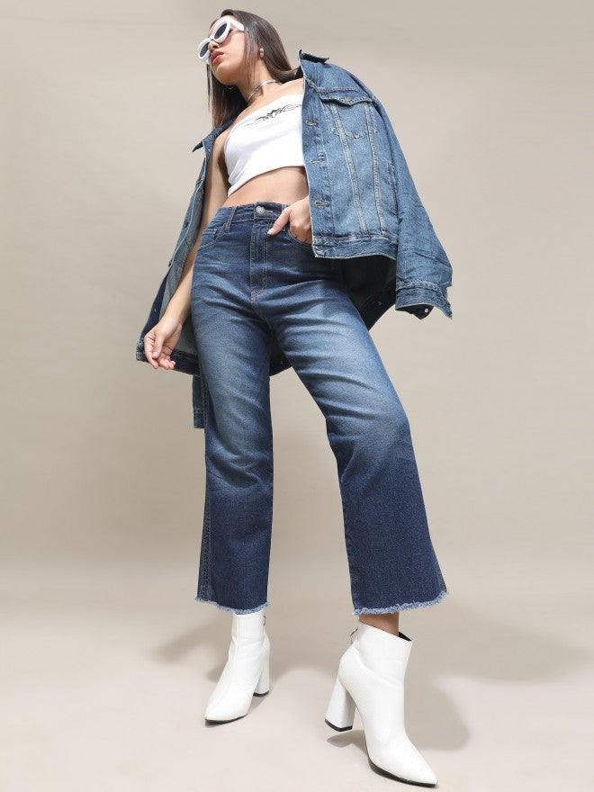 Tokyo Talkies Women Blue Slim Fit Stretchable Jeans - Blue - Image 2