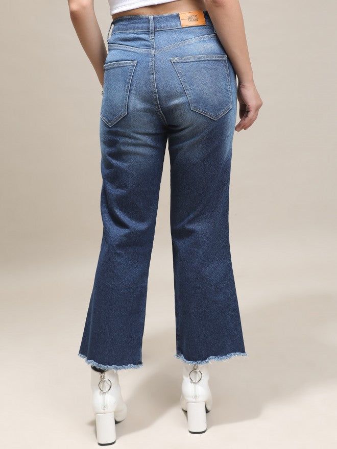 Tokyo Talkies Women Blue Slim Fit Stretchable Jeans - Blue - Image 3