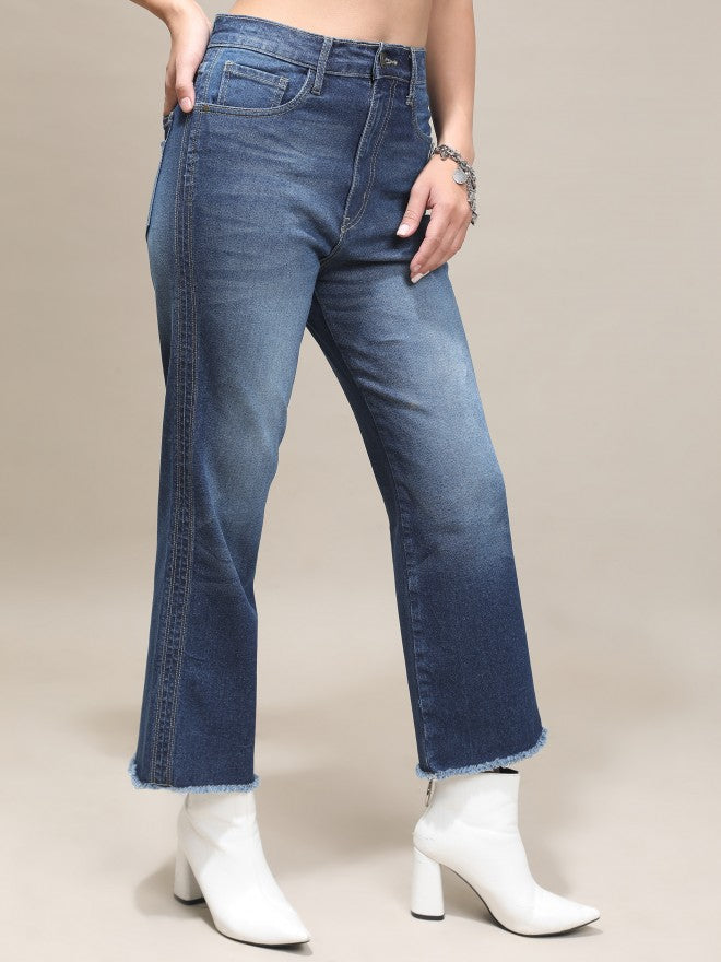 Tokyo Talkies Women Blue Slim Fit Stretchable Jeans - Blue - Image 4