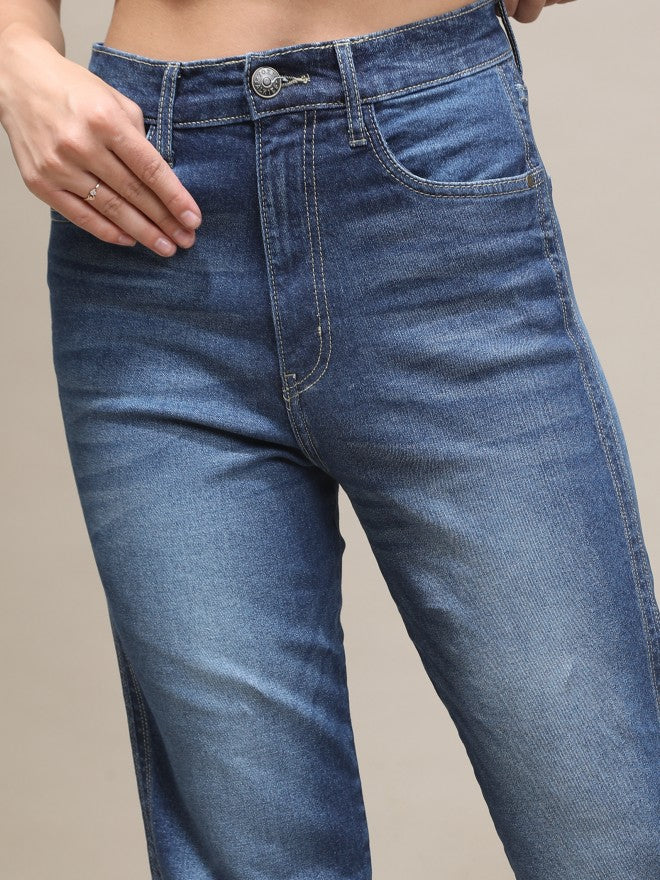 Tokyo Talkies Women Blue Slim Fit Stretchable Jeans - Blue - Image 5