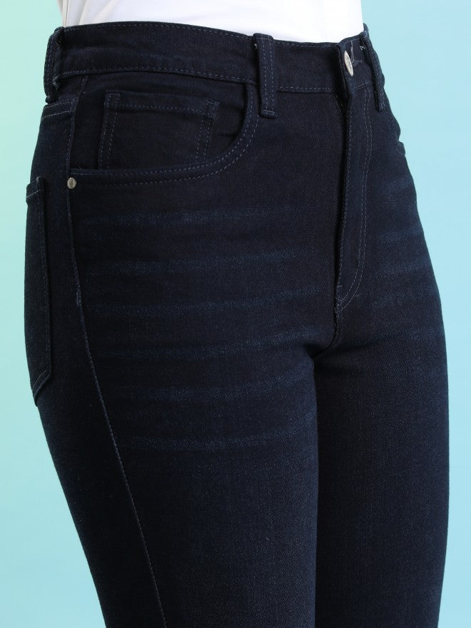 Tokyo Talkies Women Blue Skinny Fit Stretchable Jeans - Blue - Image 5