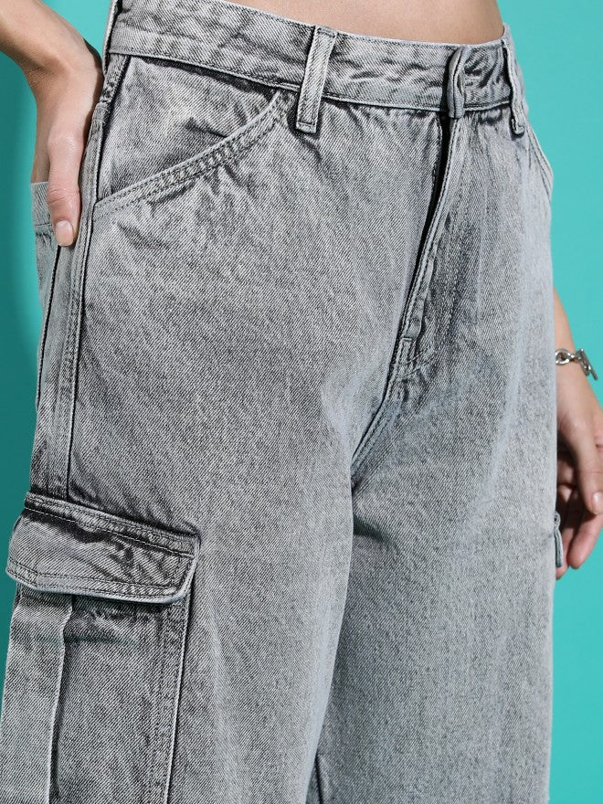 Tokyo Talkies Women Grey Regular Fit Jeans - Grey - Image 5