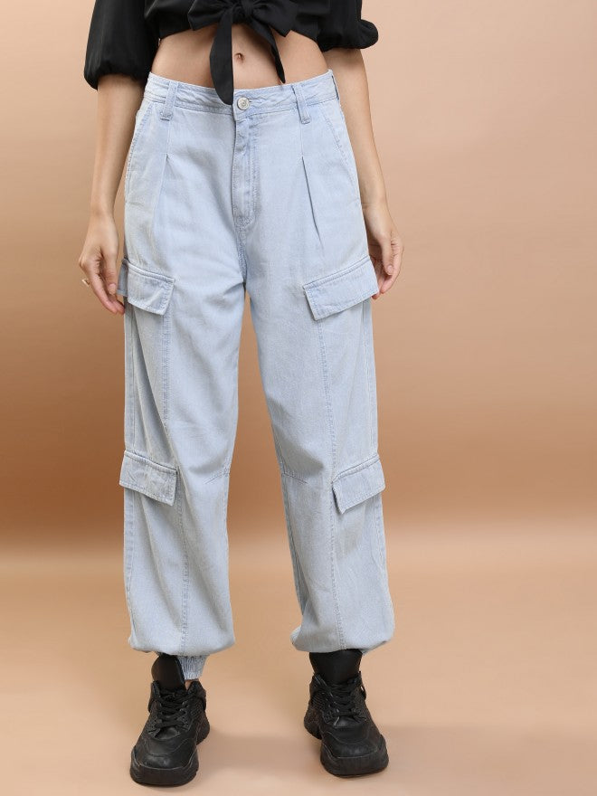 Tokyo Talkies Women Blue Relaxed Fit Jeans - Blue - Image 1