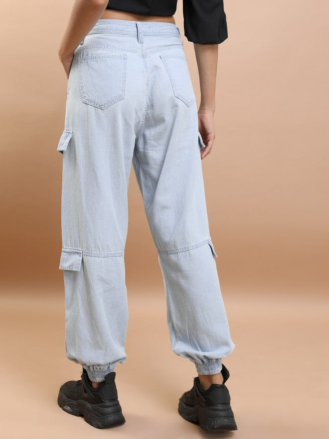Tokyo Talkies Women Blue Relaxed Fit Jeans - Blue - Image 3