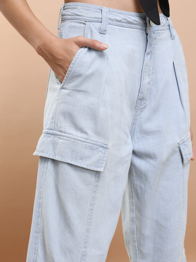 Tokyo Talkies Women Blue Relaxed Fit Jeans - Blue - Image 5