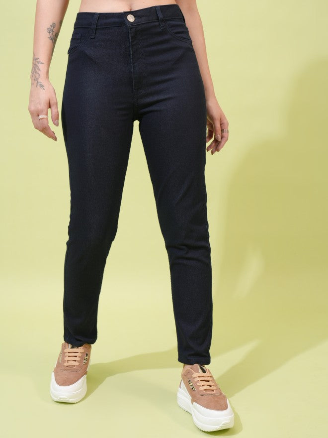 Tokyo Talkies Women Blue Skinny Fit Jeans - Blue - Image 1