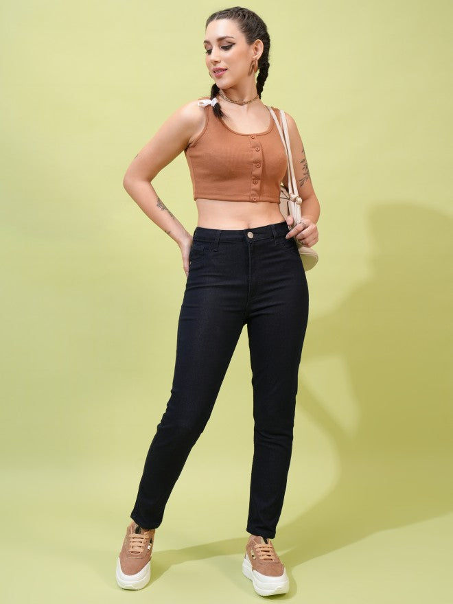 Tokyo Talkies Women Blue Skinny Fit Jeans - Blue - Image 2