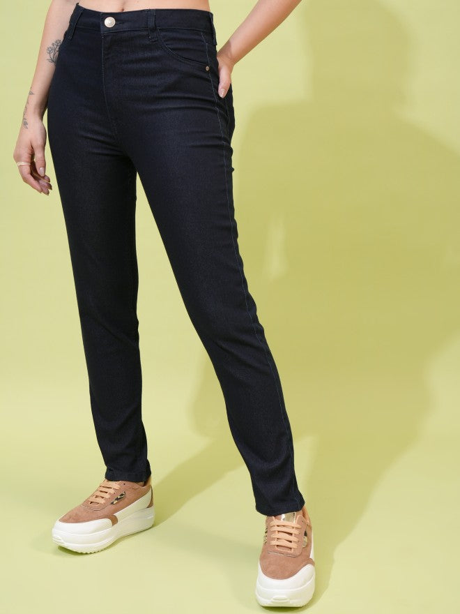 Tokyo Talkies Women Blue Skinny Fit Jeans - Blue - Image 4